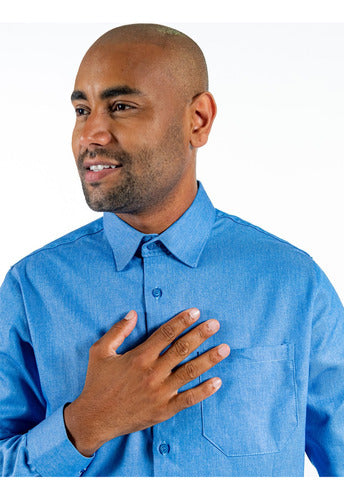 Camisa Social Masculina Manga Longa Para Garçons Premium