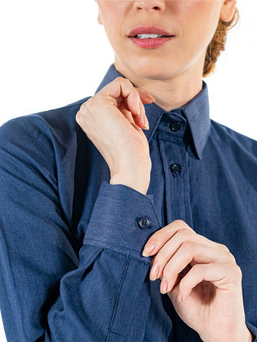 Camisa Social Básica Feminina Uniforme Para Rotina Confortável