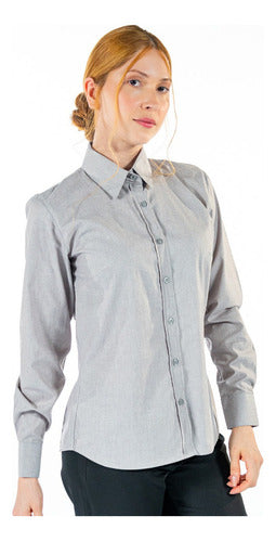Camisa Social Básica Feminina Uniforme Para Rotina Confortável