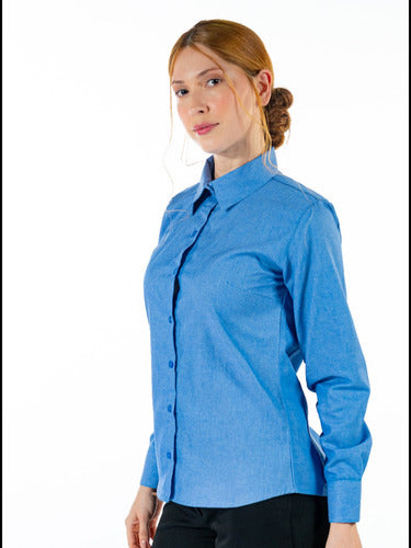 Camisa Social Básica Feminina Uniforme Para Rotina Confortável