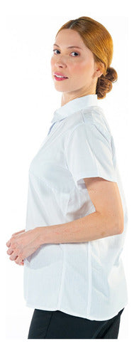 Camisa Social  Feminina para Secretária Manga Curta Premium
