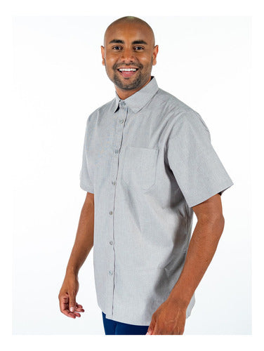 Camisa Social  Masculino Manga Curta Para Administrativo Premium