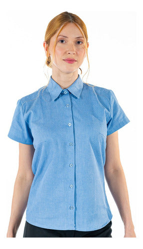 Camisa Social  Feminina para Secretária Manga Curta Premium