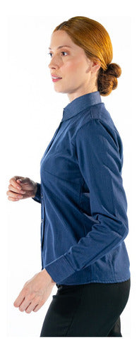 Camisa Social Básica Feminina Uniforme Para Rotina Confortável